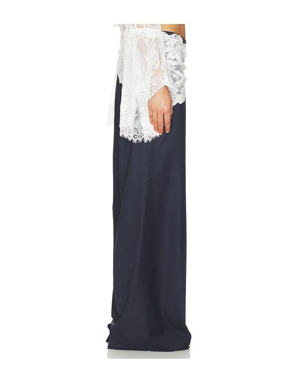 Sea Blue Fiora Tropical Wool Pants