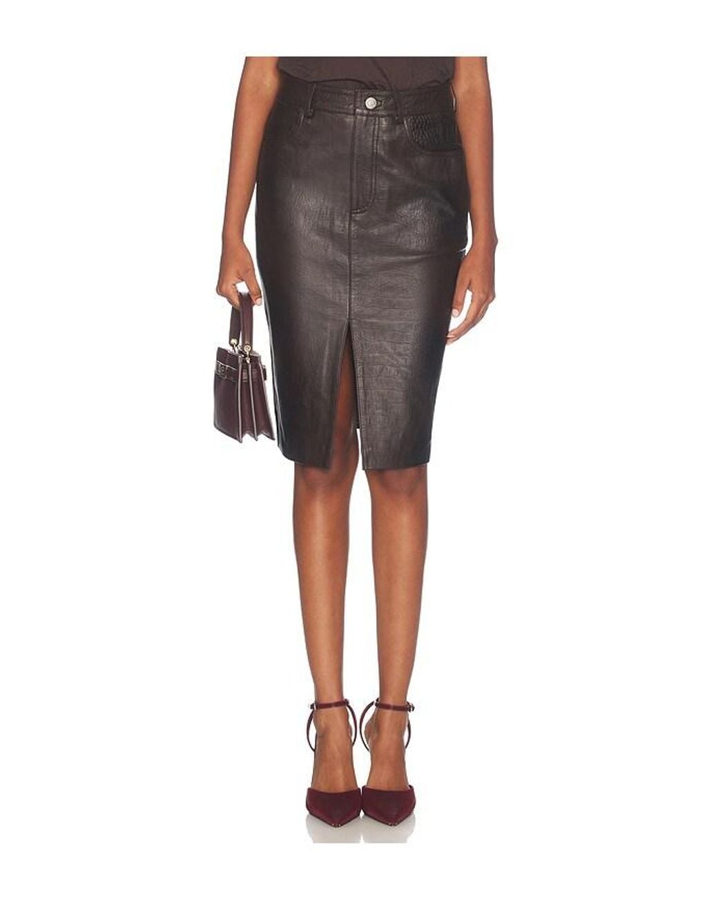 Gestuz Black Tori Midi Skirt