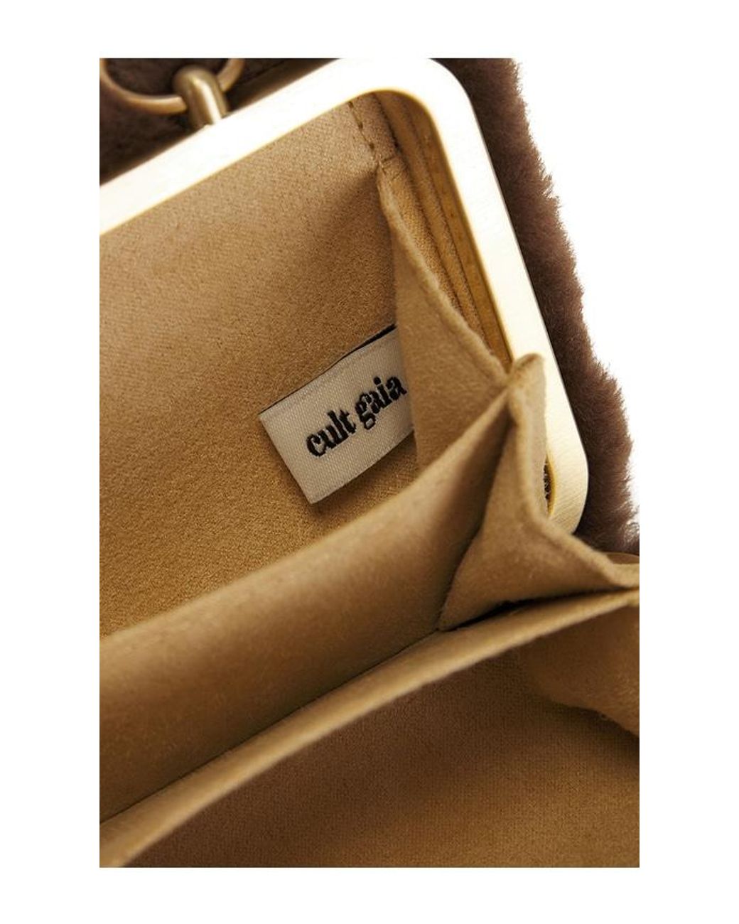 Cult Gaia Brown Adeline Nano Top Handle