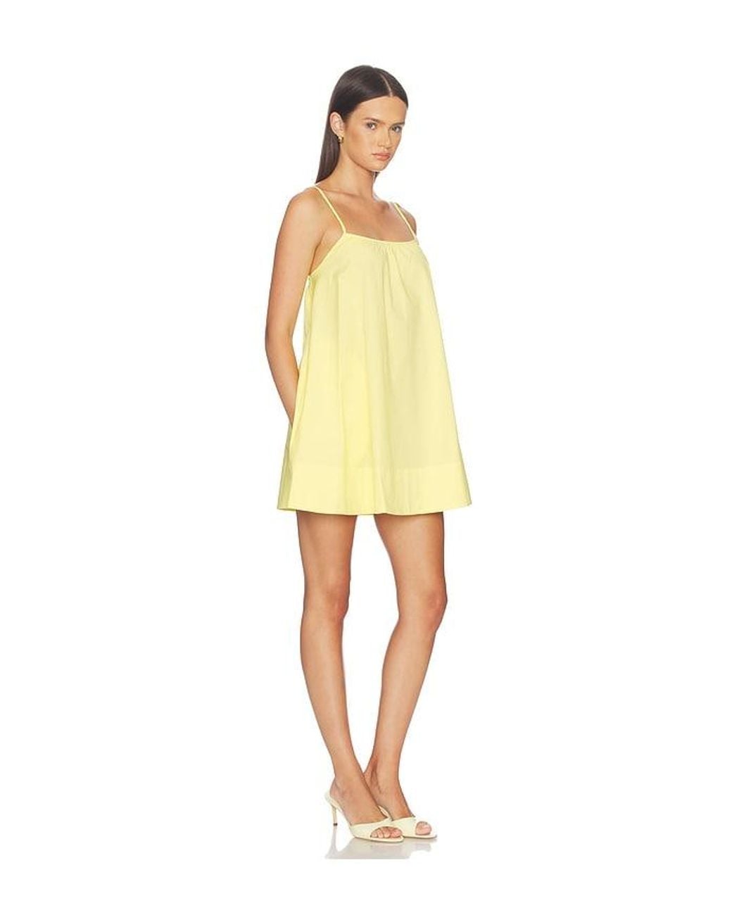 Solid & Striped Yellow Minikleid Lindsay