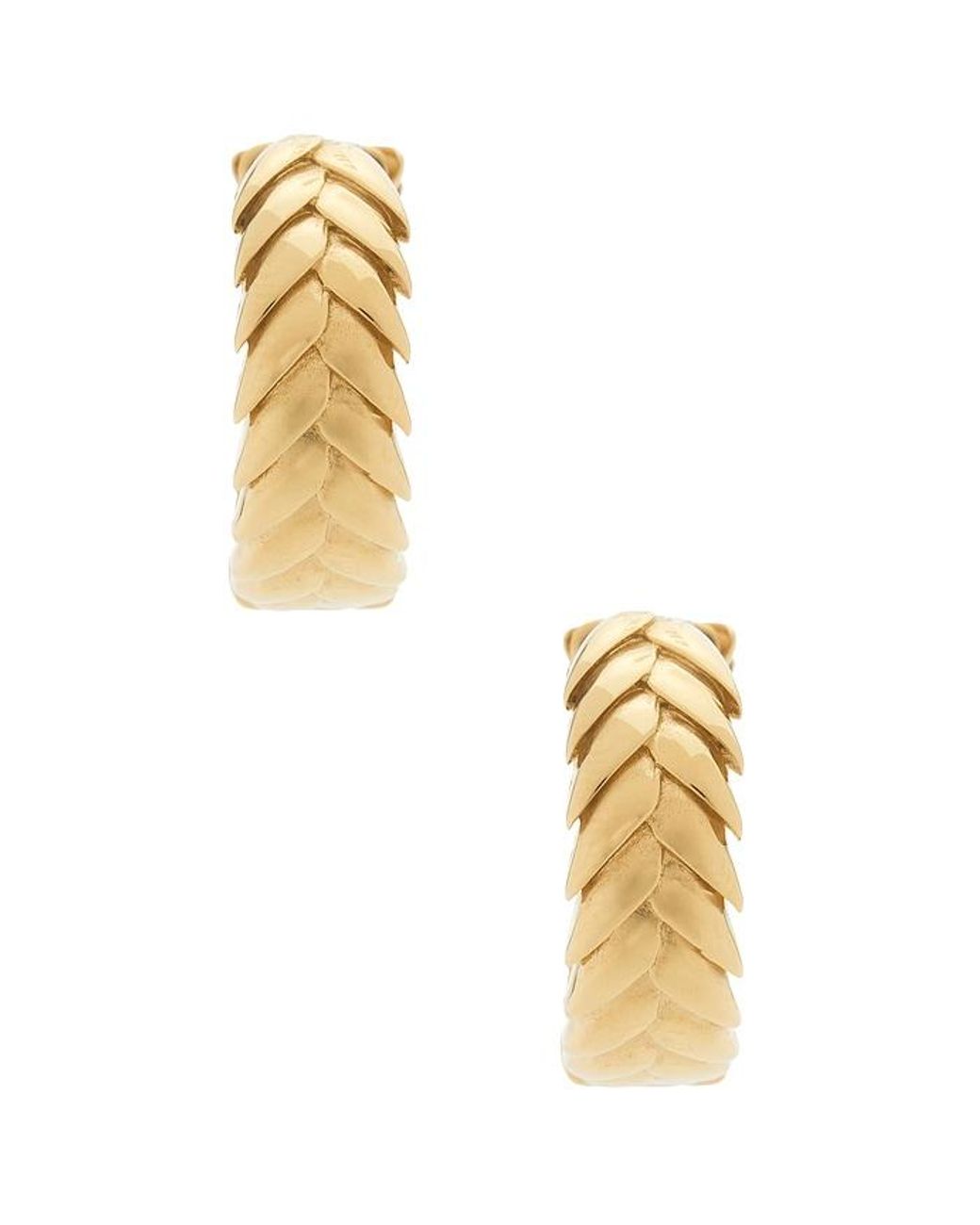 Bevza Metallic Creolen Spikelet