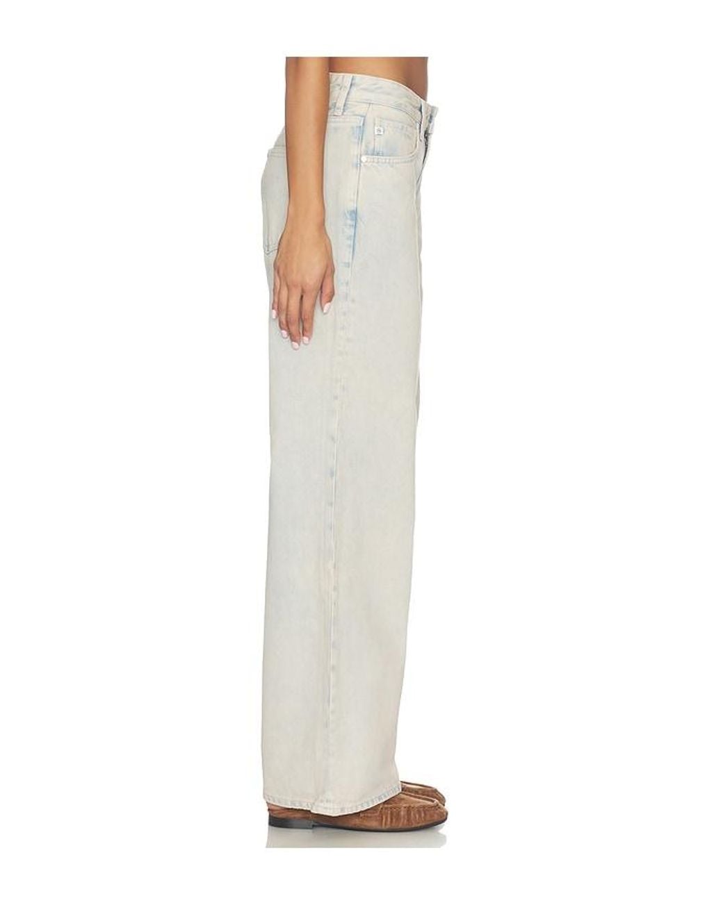AG Jeans White Adria Wide Leg Jean