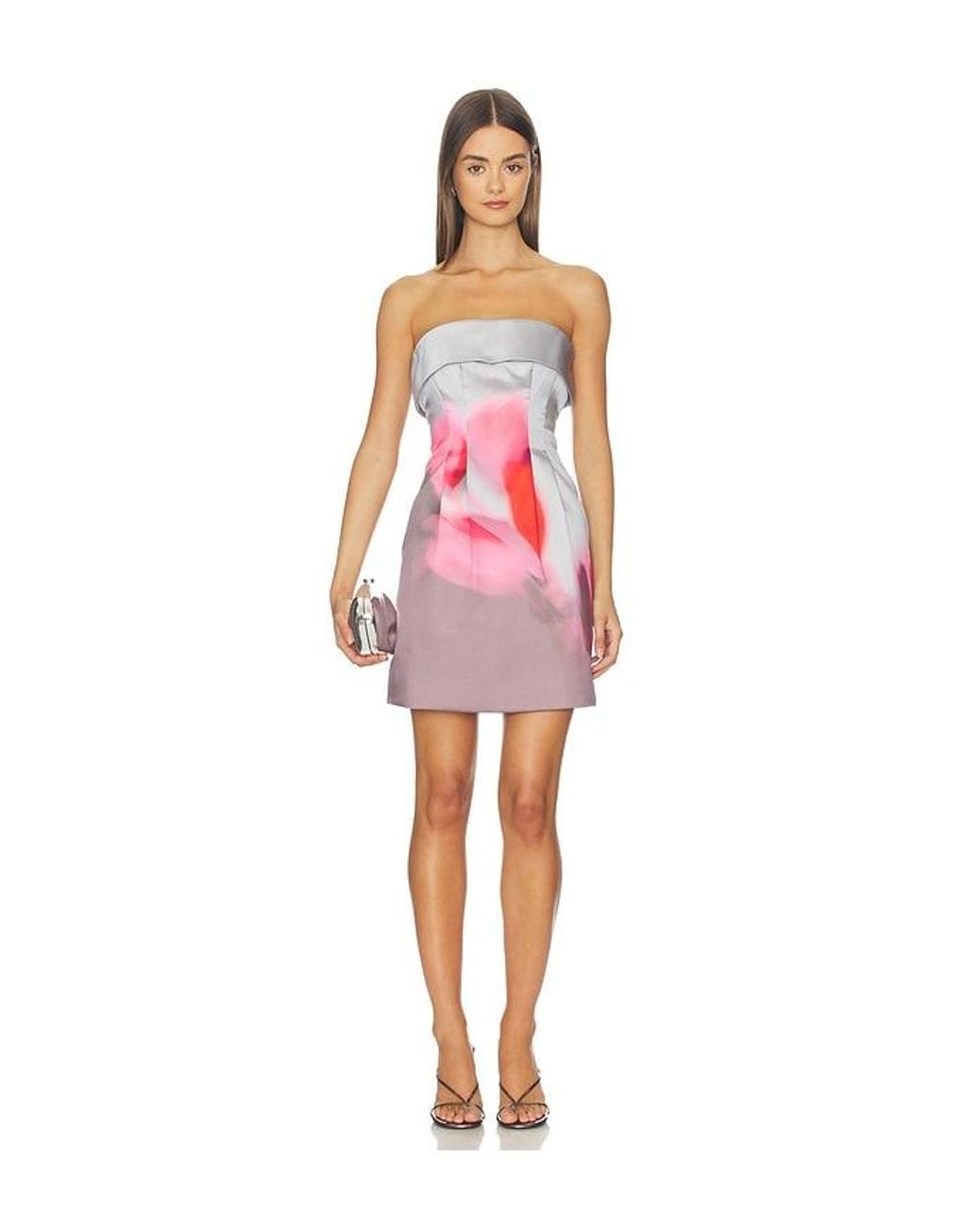 AMUR Red Zelie Mini Dress