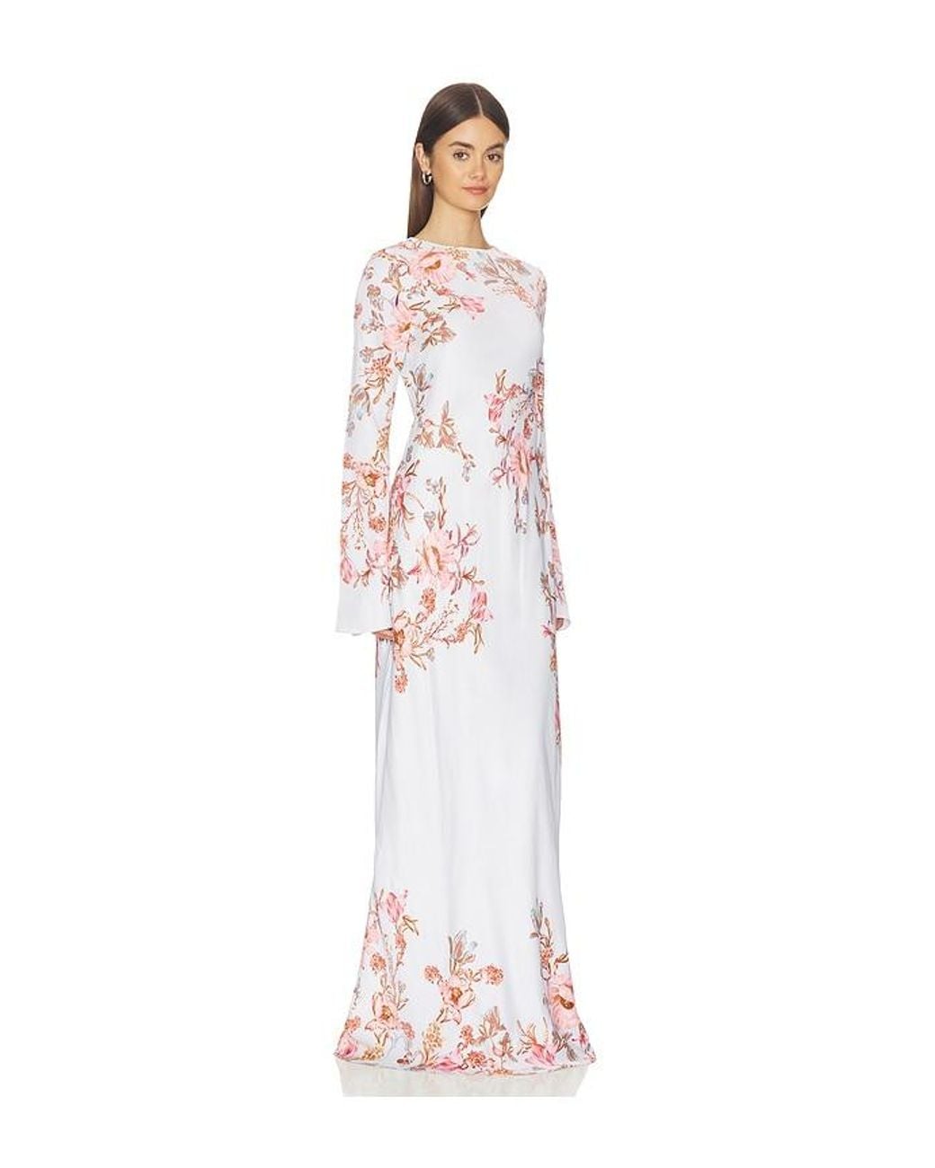 Hemant & Nandita White Back Ties Maxi Dress