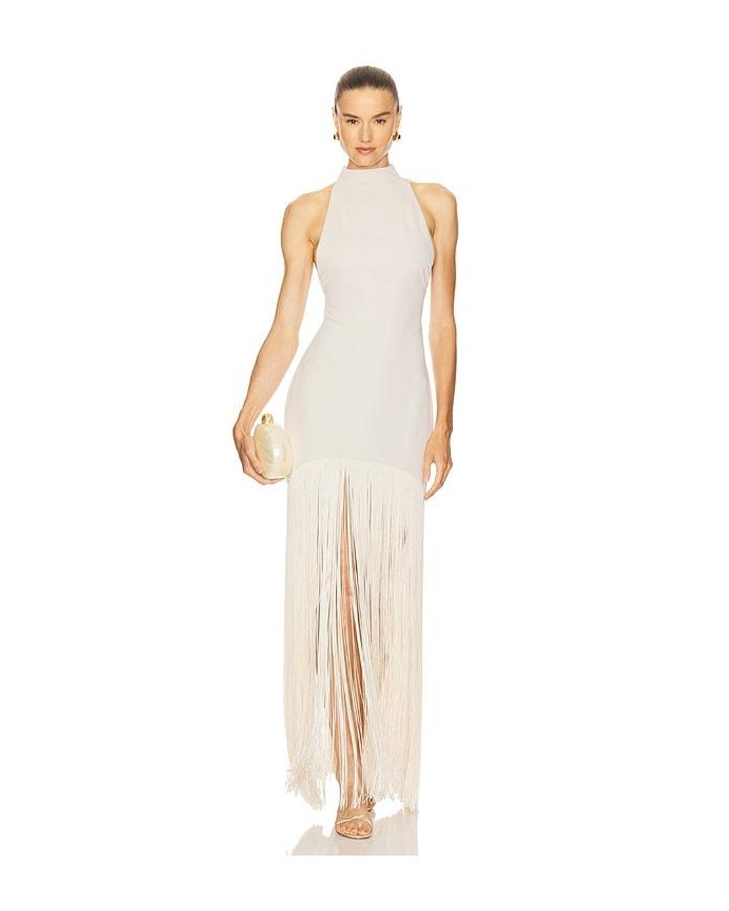 Camila Coelho White Reese Maxi Dress