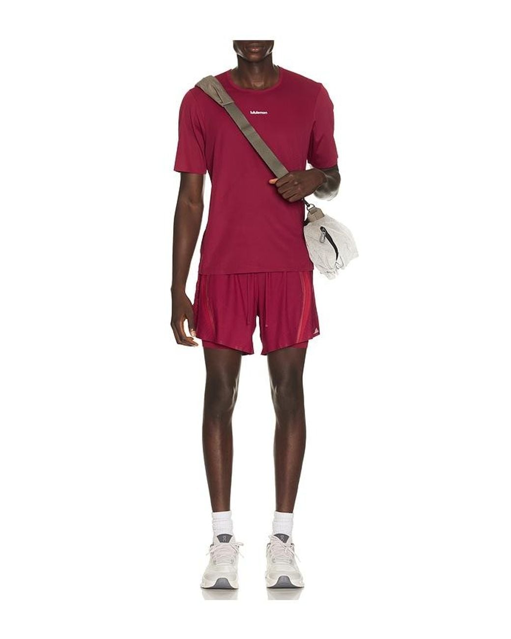 lululemon athletica Red Fast And Free Airflow Running Short 6 for men