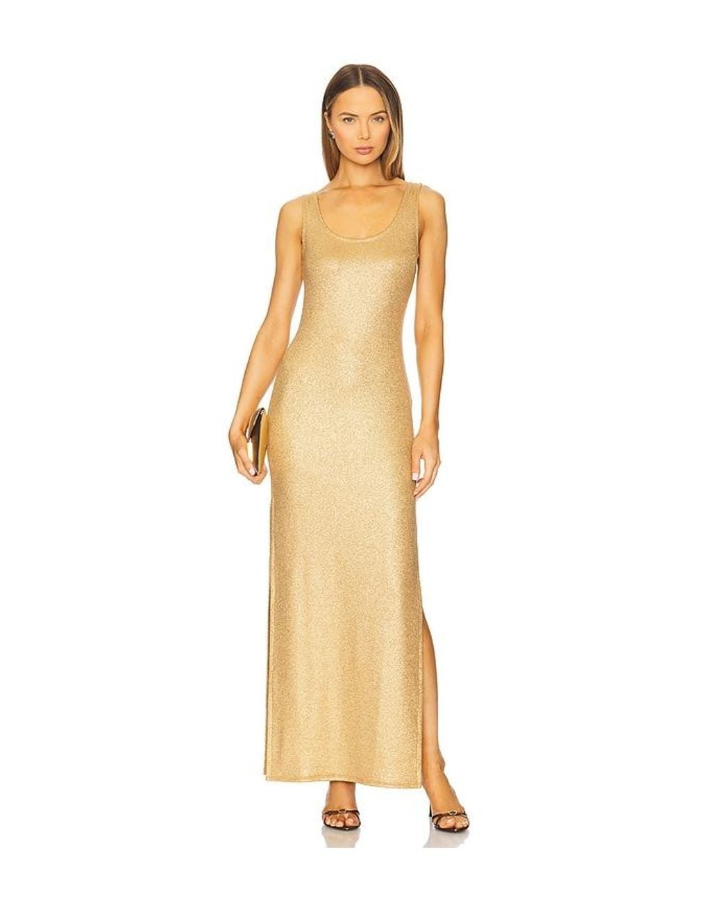 Luli Fama Metallic X Revolve Tank Dress