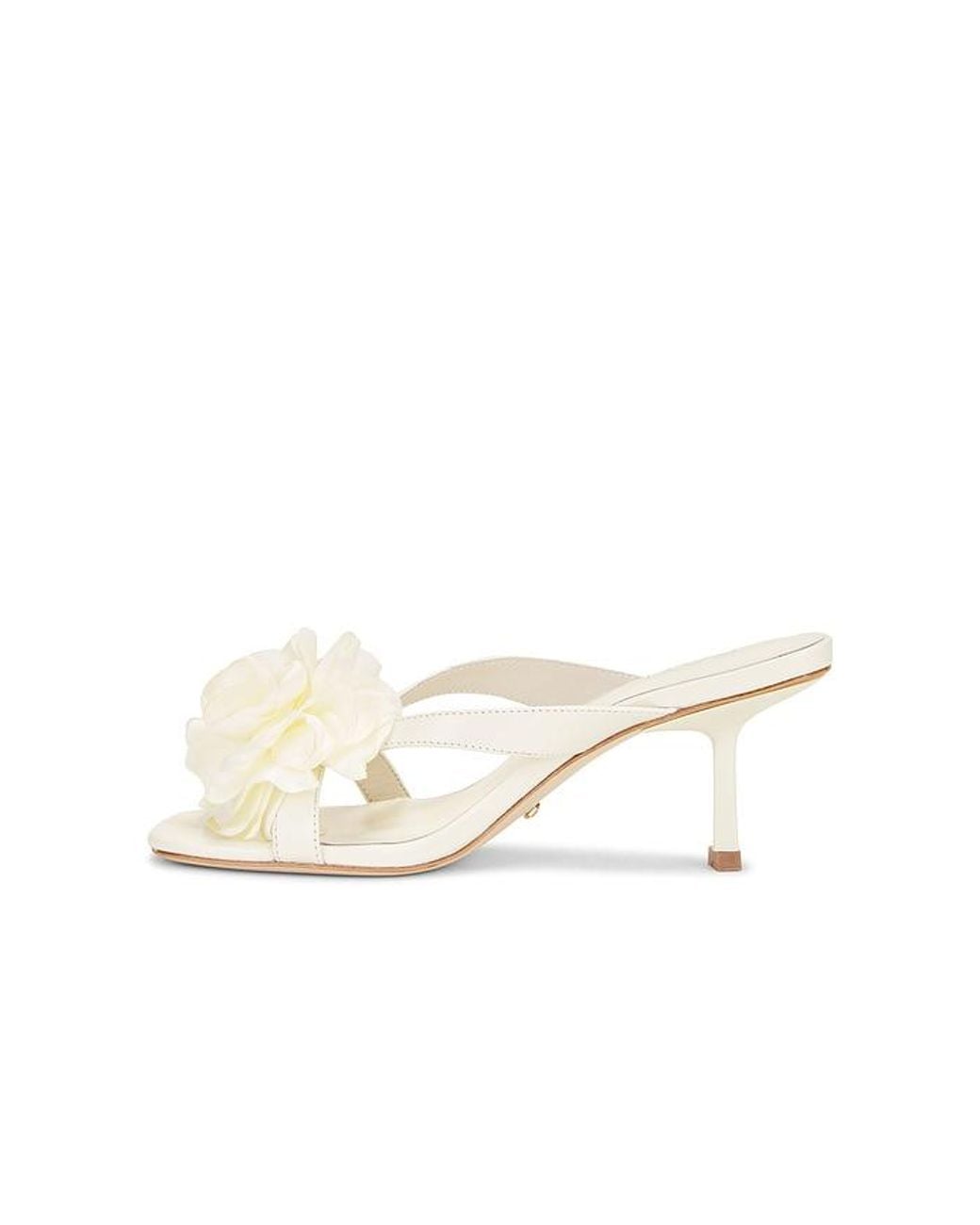 Raye White Flor Heel