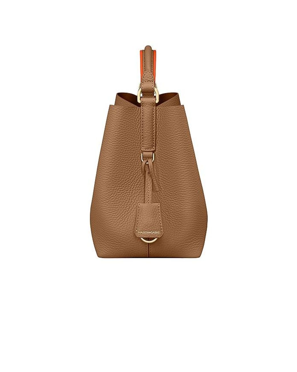 MAISON de SABR Brown The Mini Bucket Bag