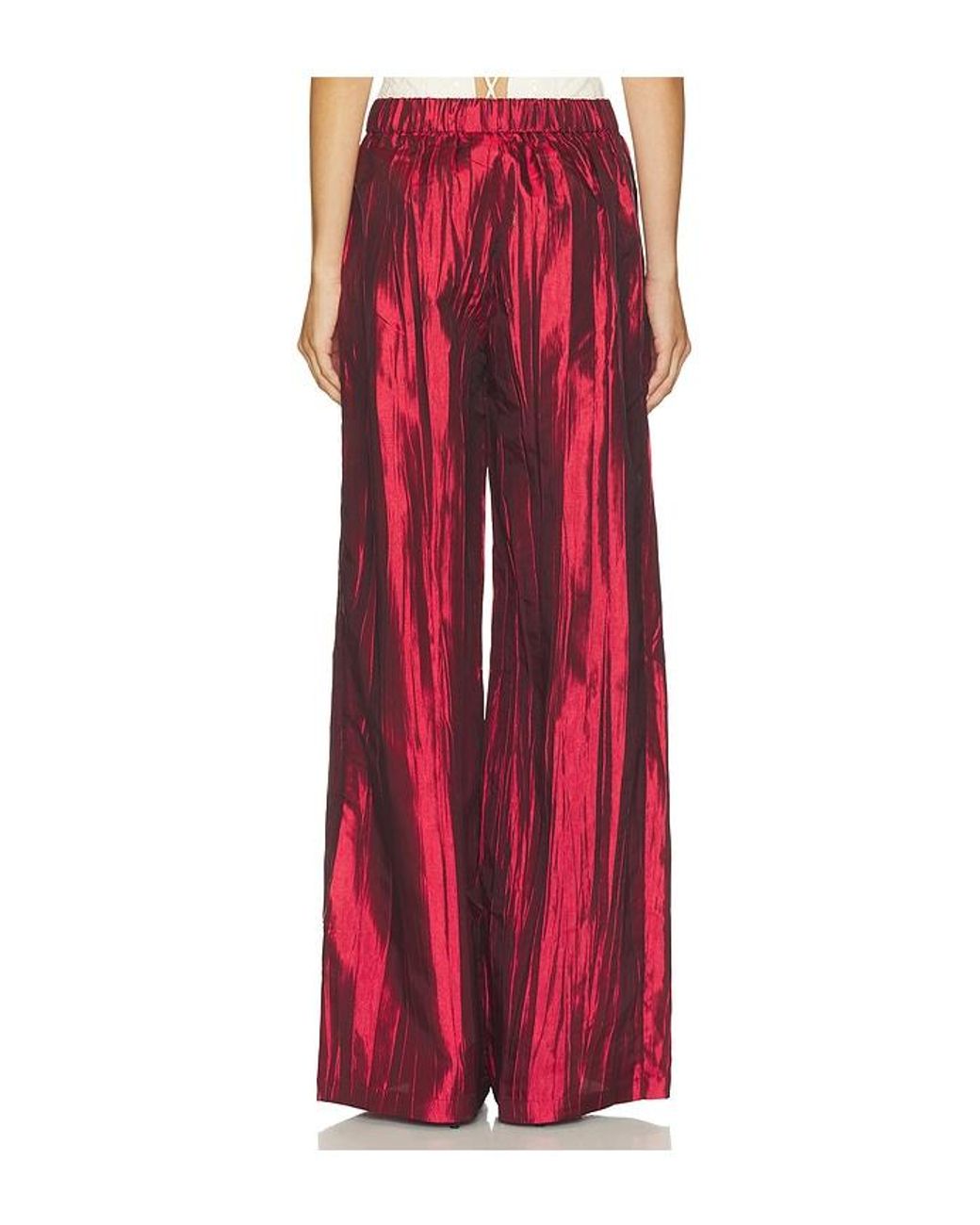 Kim Shui Red Akdeniz Satin Pant