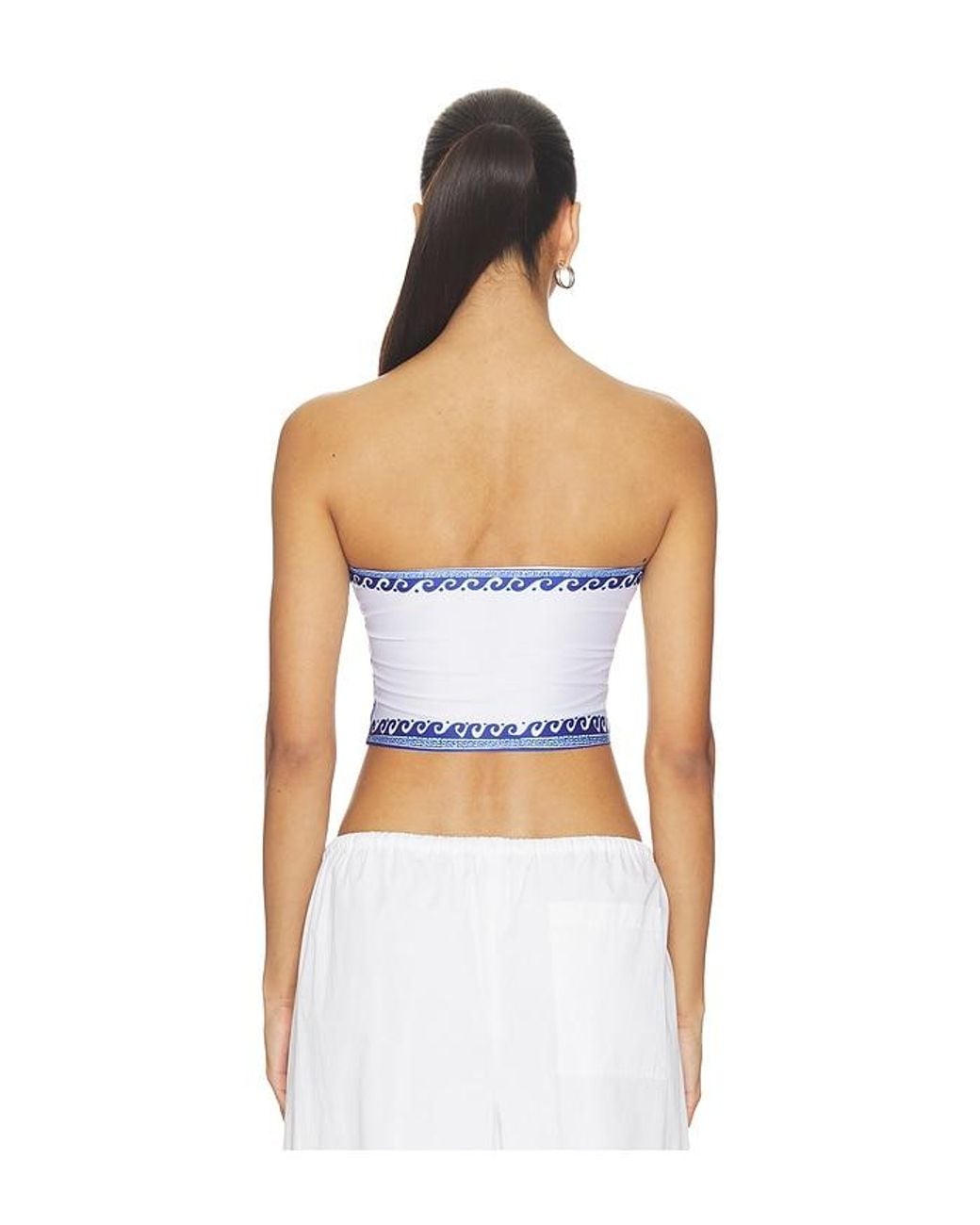 DI PETSA White Leo Season Tube Top