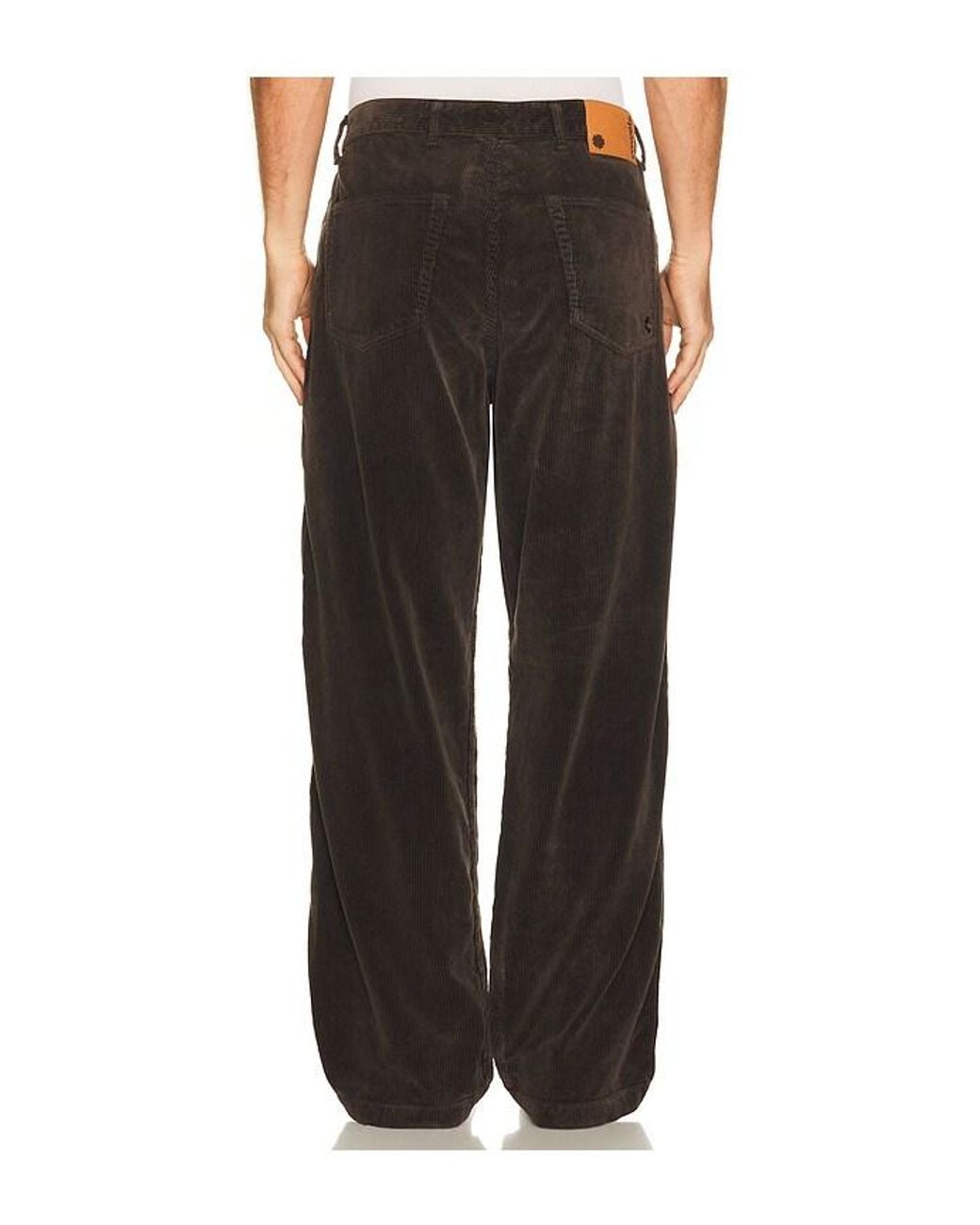 vowels Black Baggy Work Pant for men
