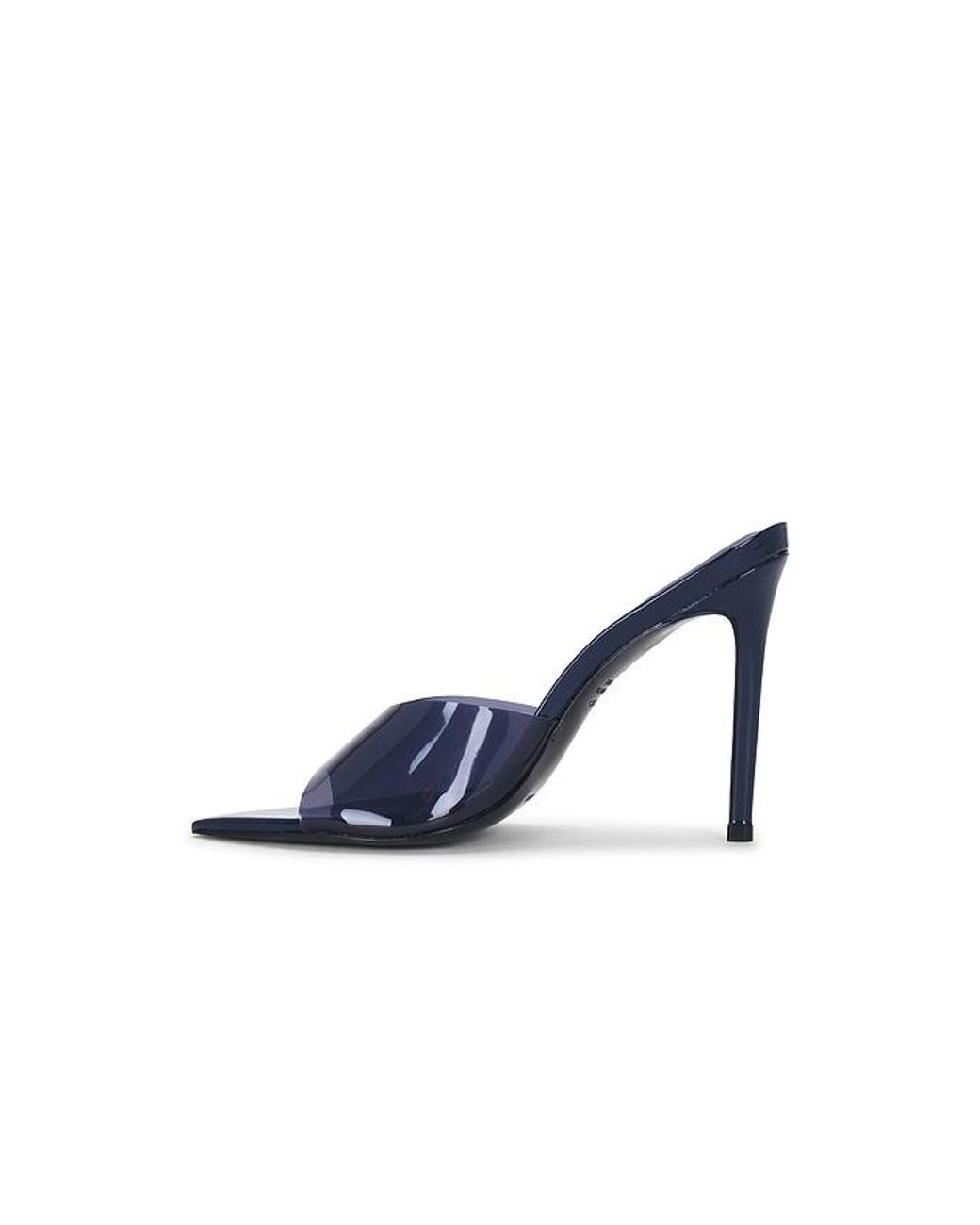 Black Suede Studio Blue Bella Mule