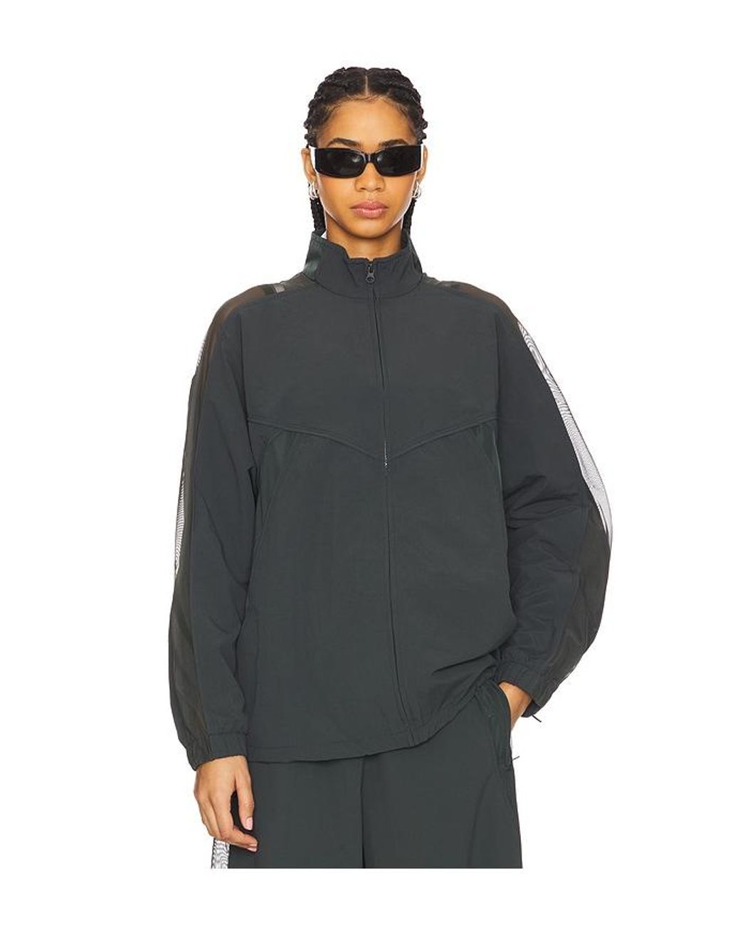 Alo Yoga Origin Full Zip Track Jacket in Blue | Lyst