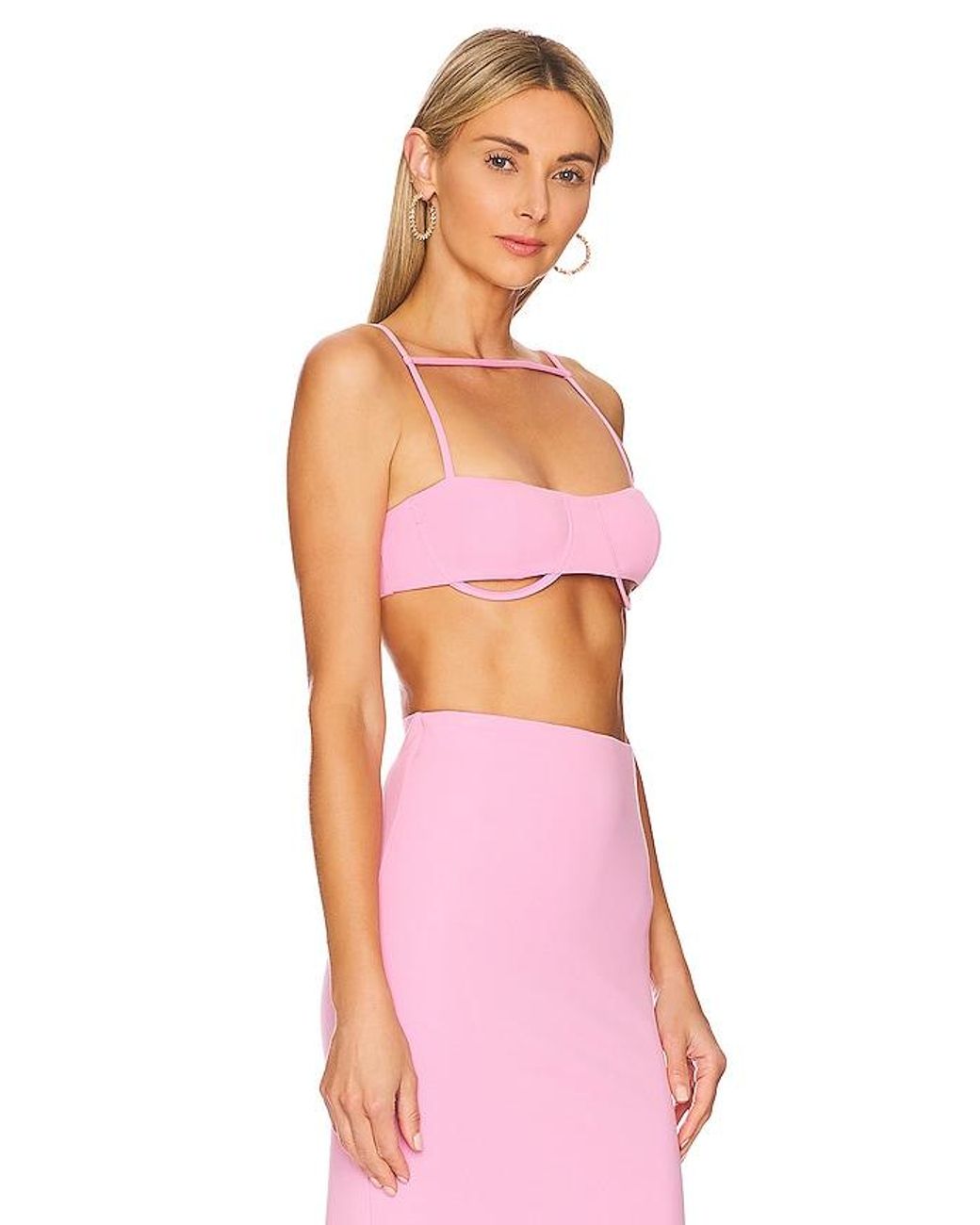Camila Coelho Pink Belle Bralette
