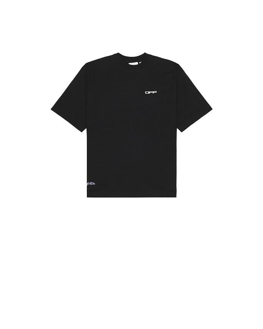 Off-White c/o Virgil Abloh Black Archigeography Arrow Skate Short Sleeve Tee for men