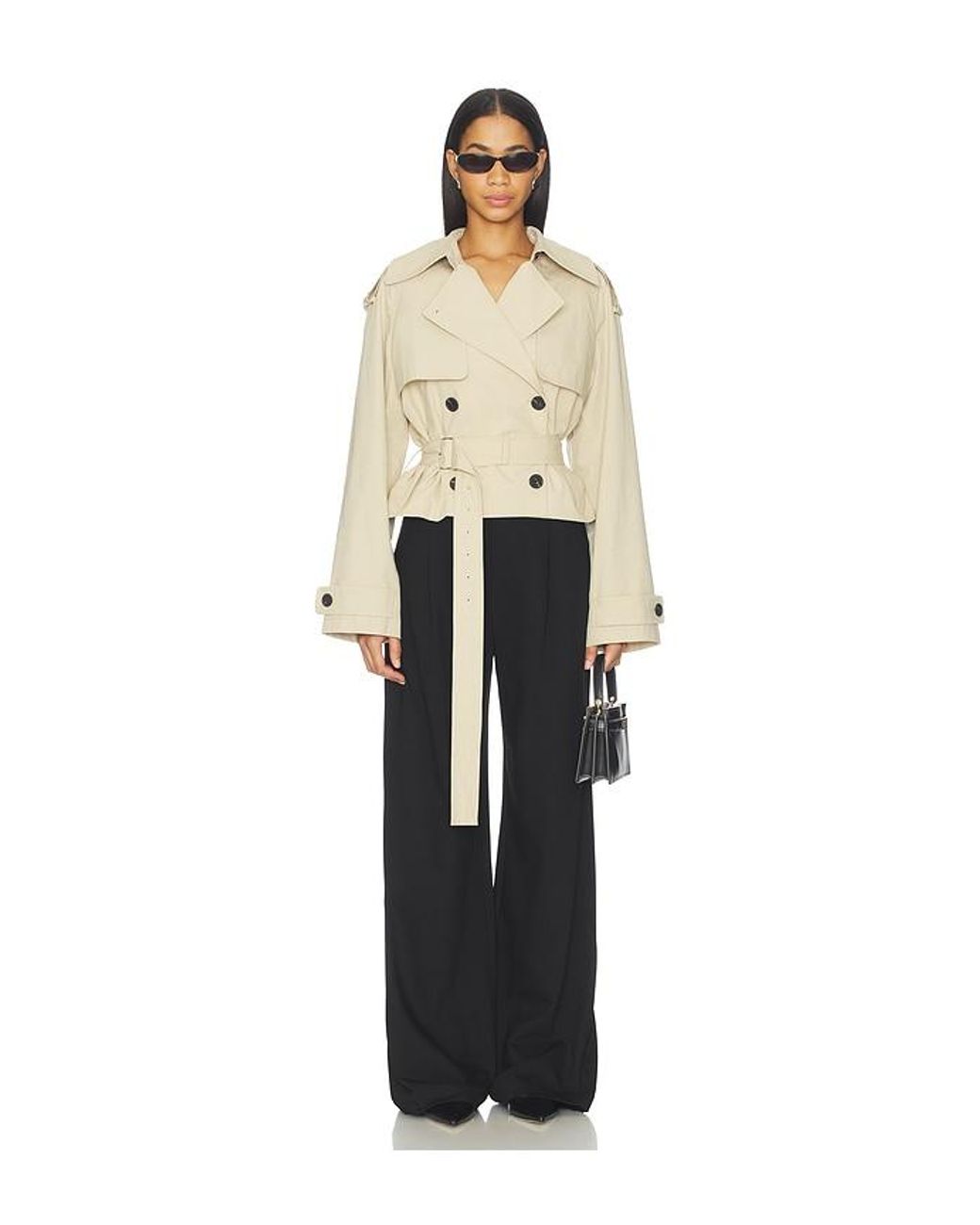 L'academie Natural 'Academie Kimmi Cropped Trench Jacket
