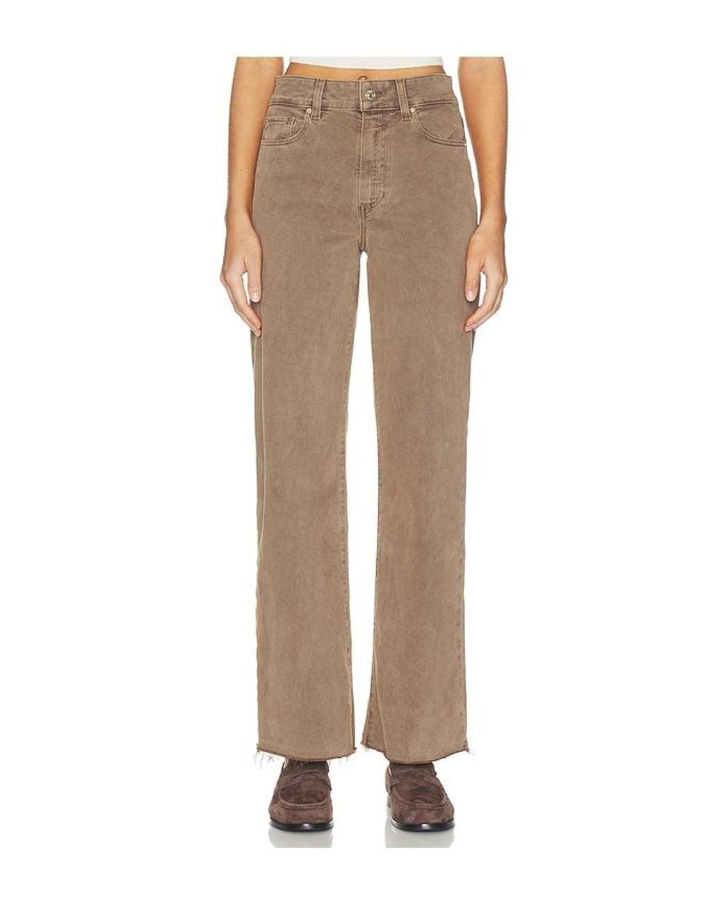 PAIGE Natural Anessa Wide Leg Jeans