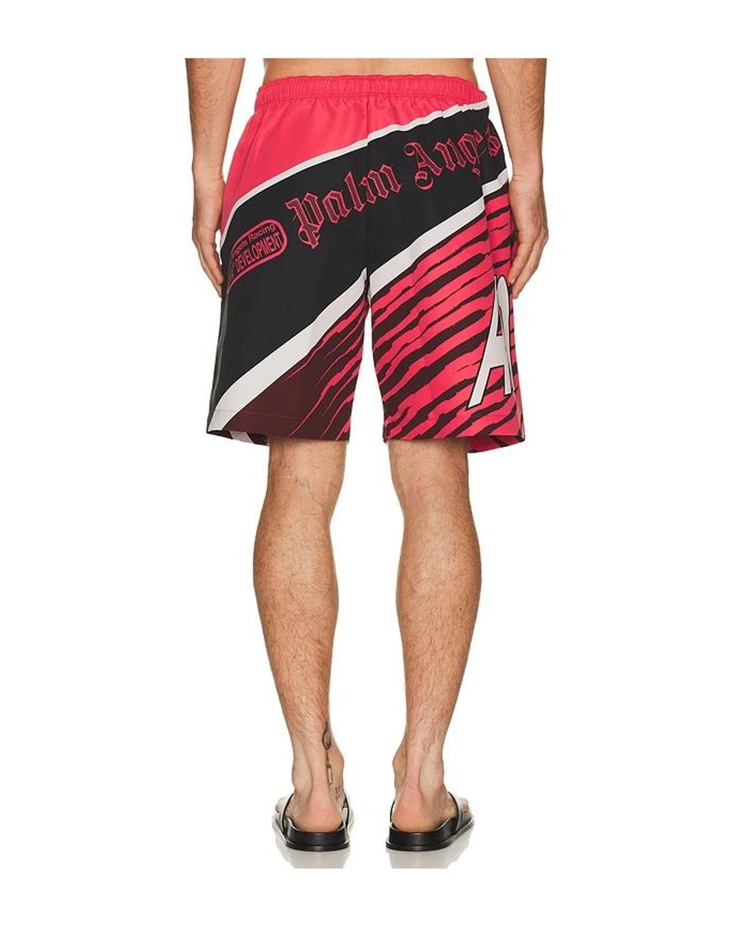 Palm Angels Red Racing Swimshort for men
