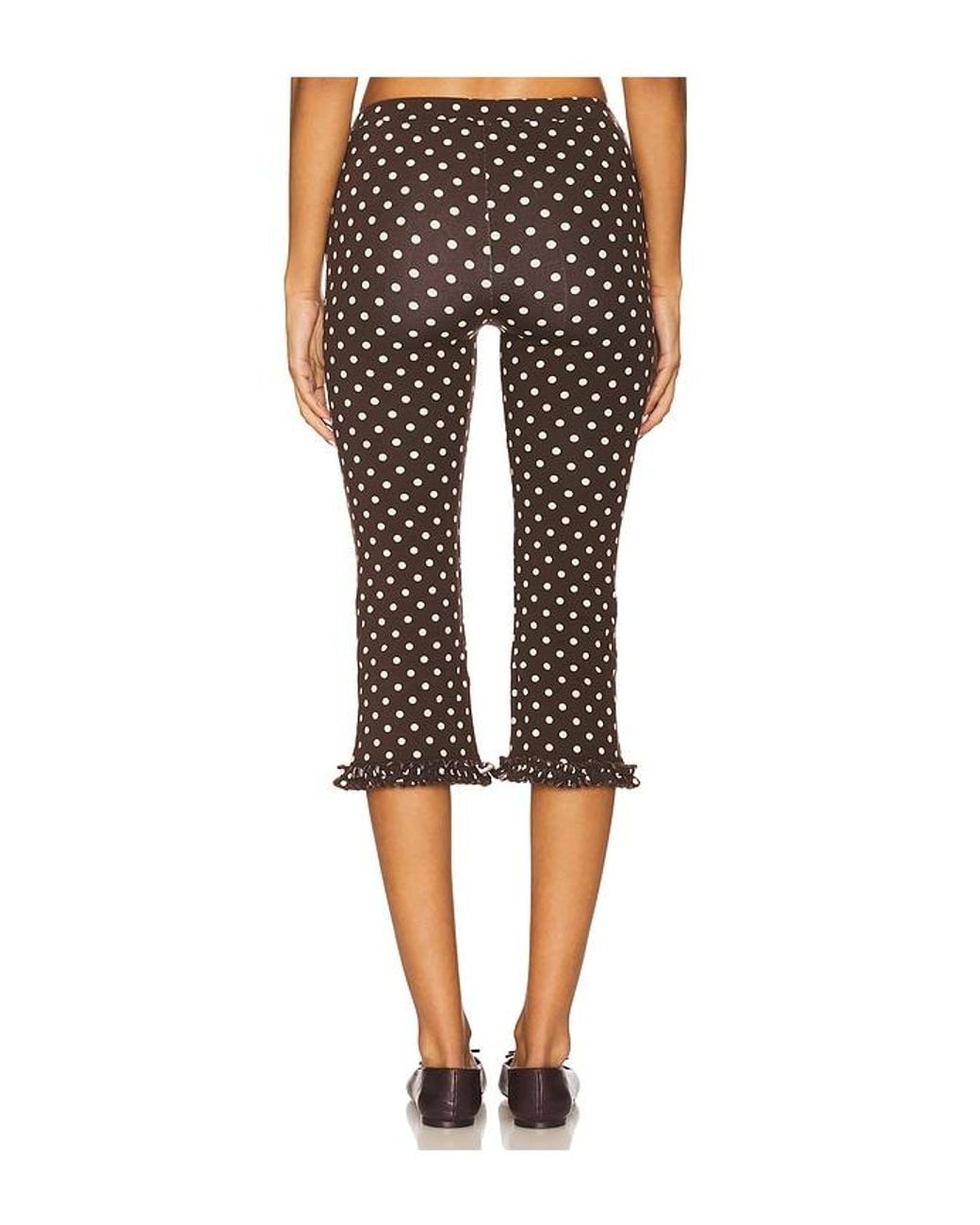 RAT BOI Black Ruffle Capri Pants