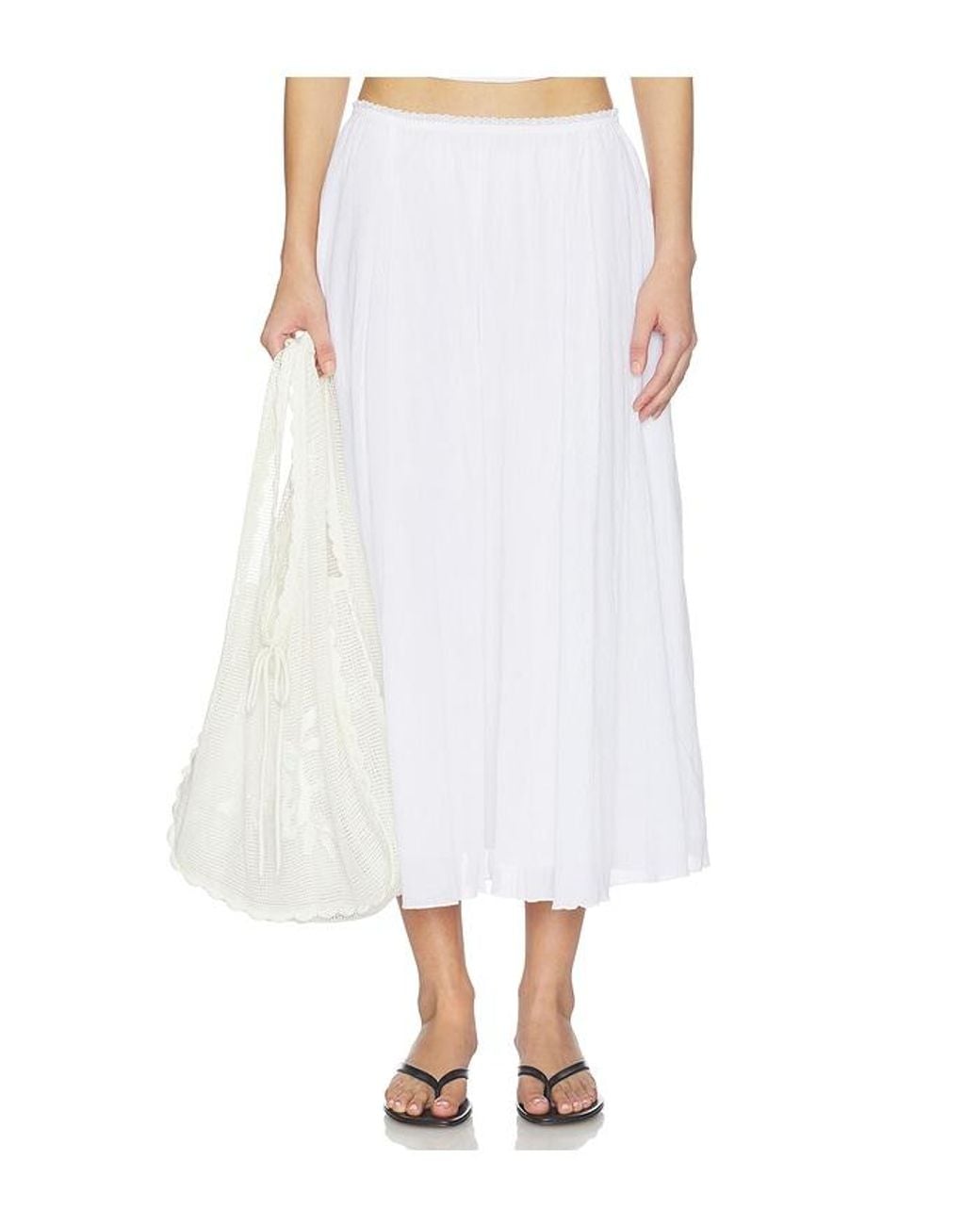 GUIZIO White Formentera Skirt