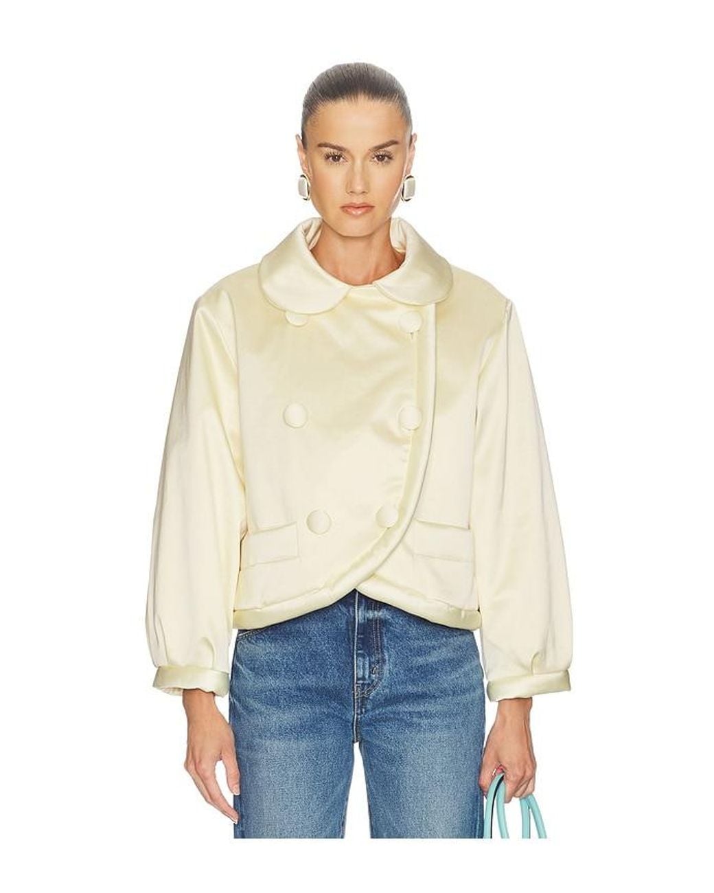 Helsa Natural Sateen Puff Jacket