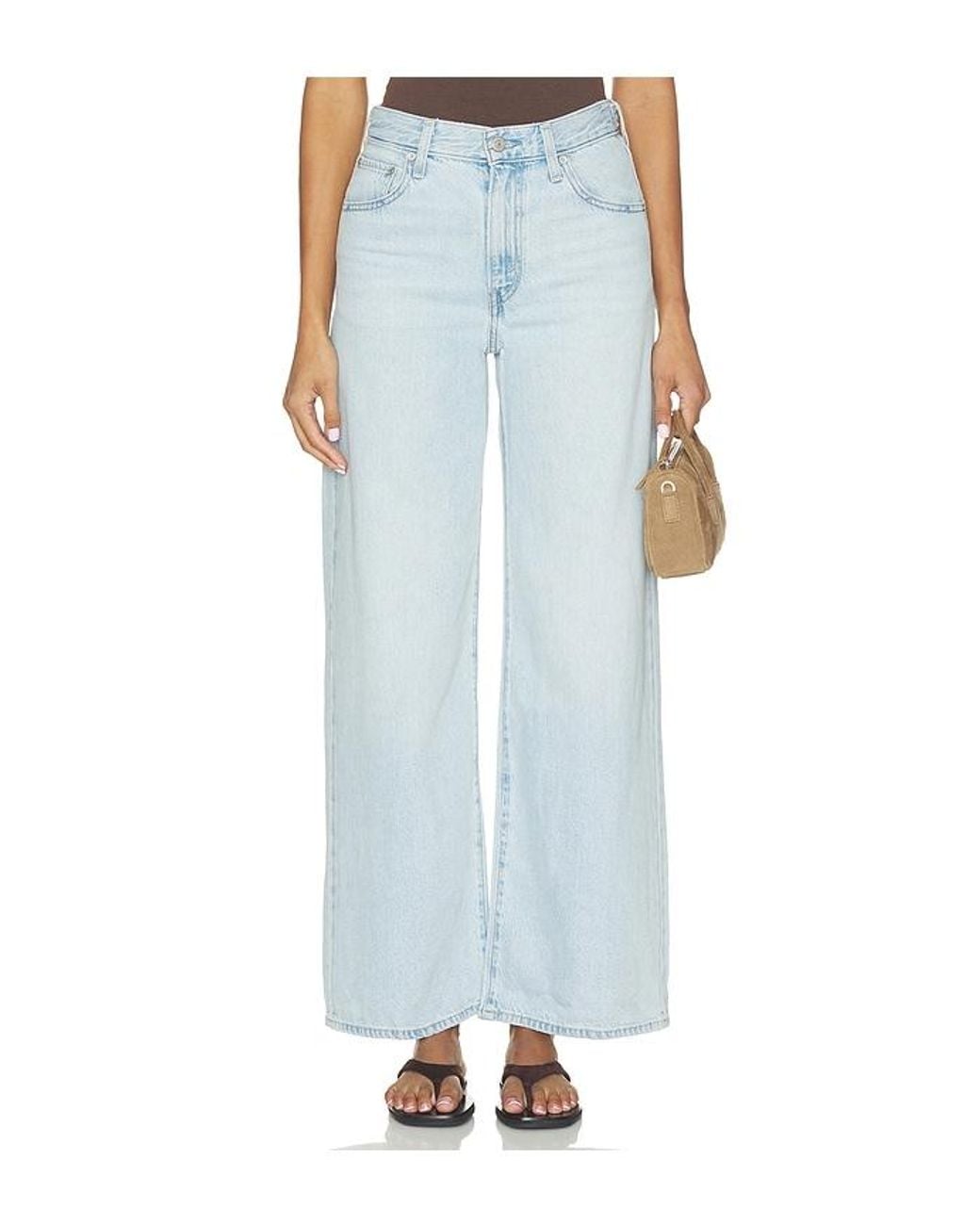 Levi's Blue Cinch Wide Leg Jeans