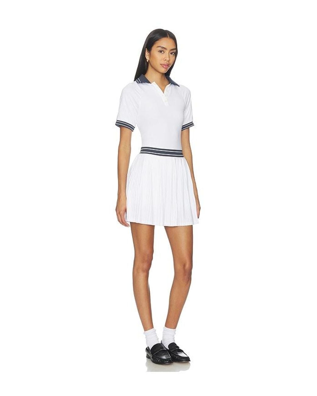 Varley White Draya Court Dress