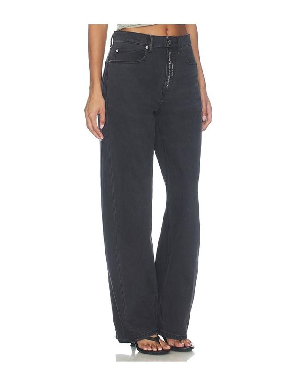 Alexander Wang Black Float Jeans With Hotfix Logo Fly