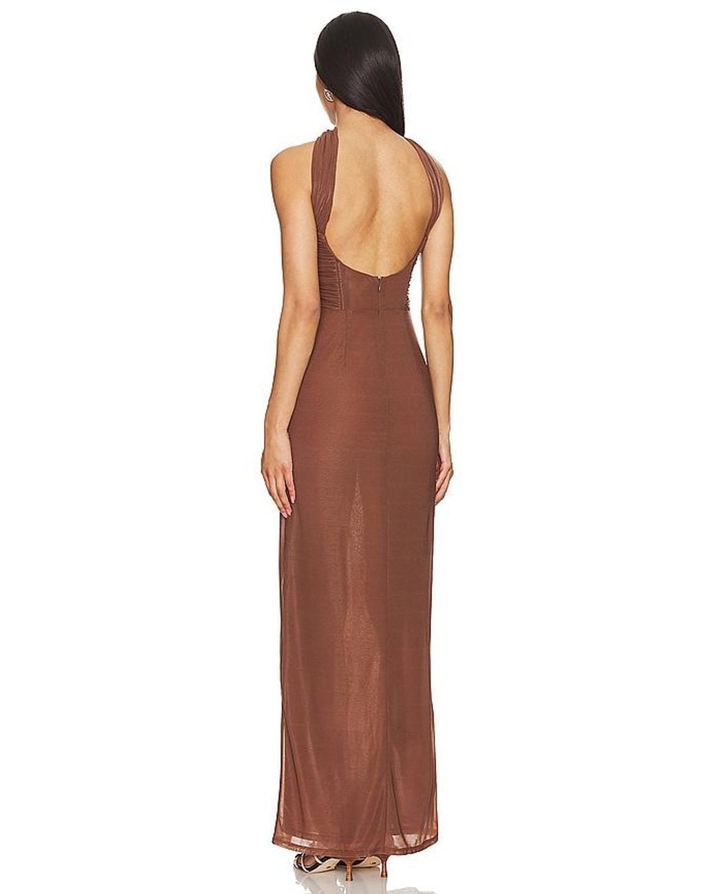 LPA Brown Vittoria Maxi Dress