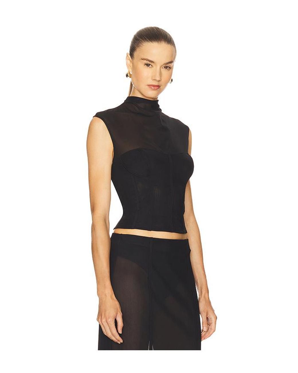 Camila Coelho Black Fidela Top