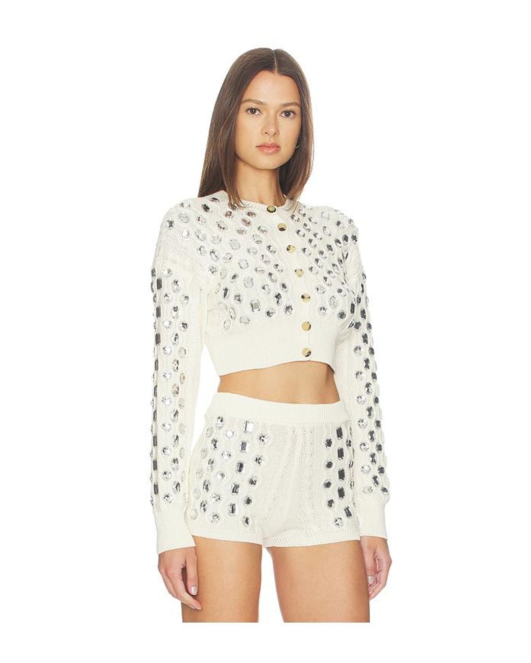 GIUSEPPE DI MORABITO White Embellished Sweater