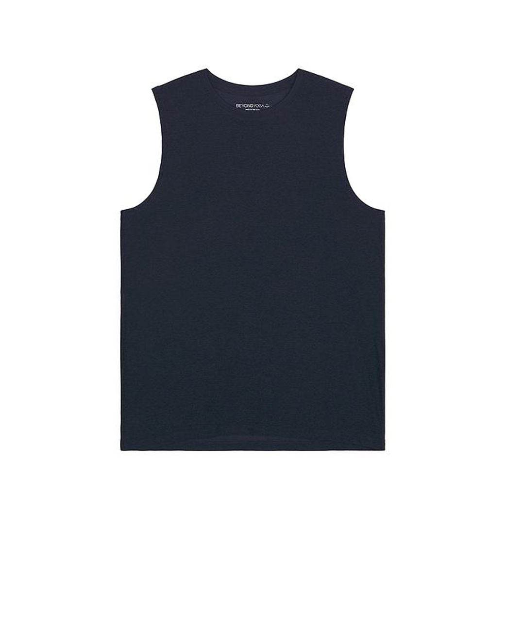 Beyond Yoga Blue Featherweight Freeflo Muscle Tank for men