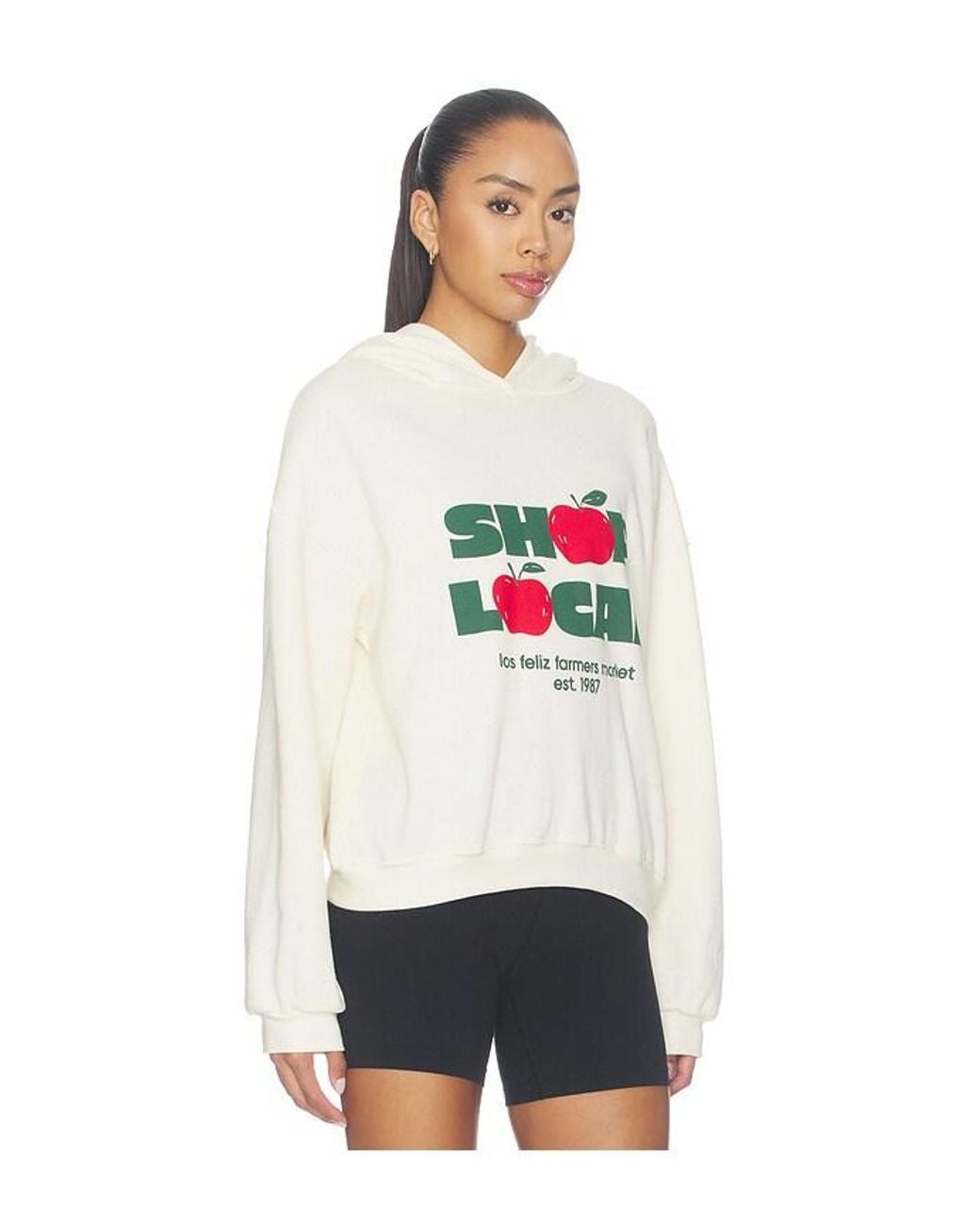 Sunny Somewhere White Shop Local Classic Hoodie