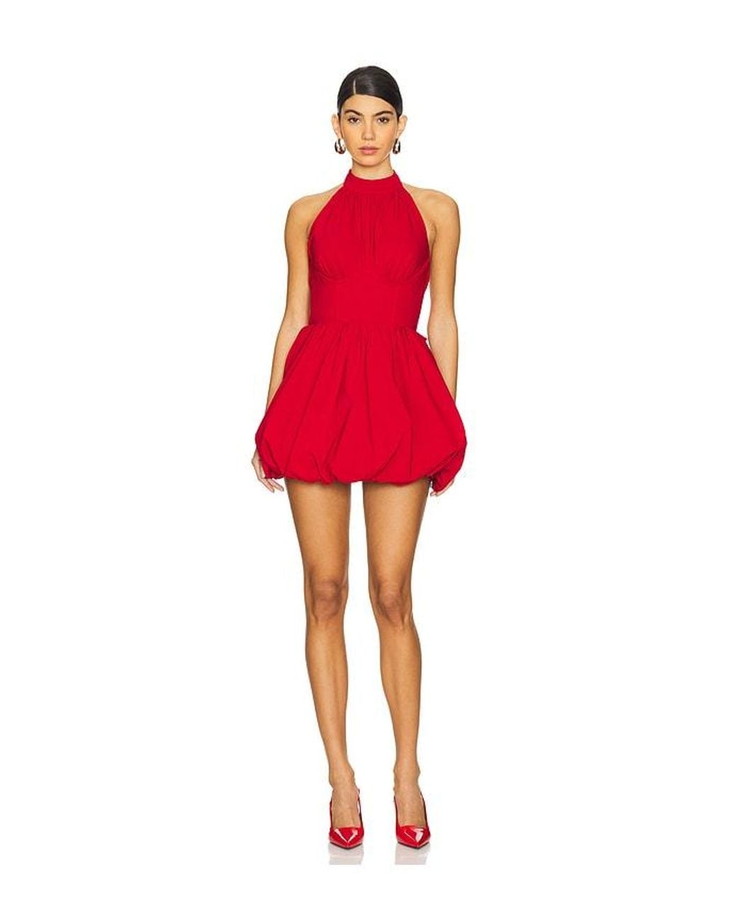 MAJORELLE Red Margherita Mini Dress