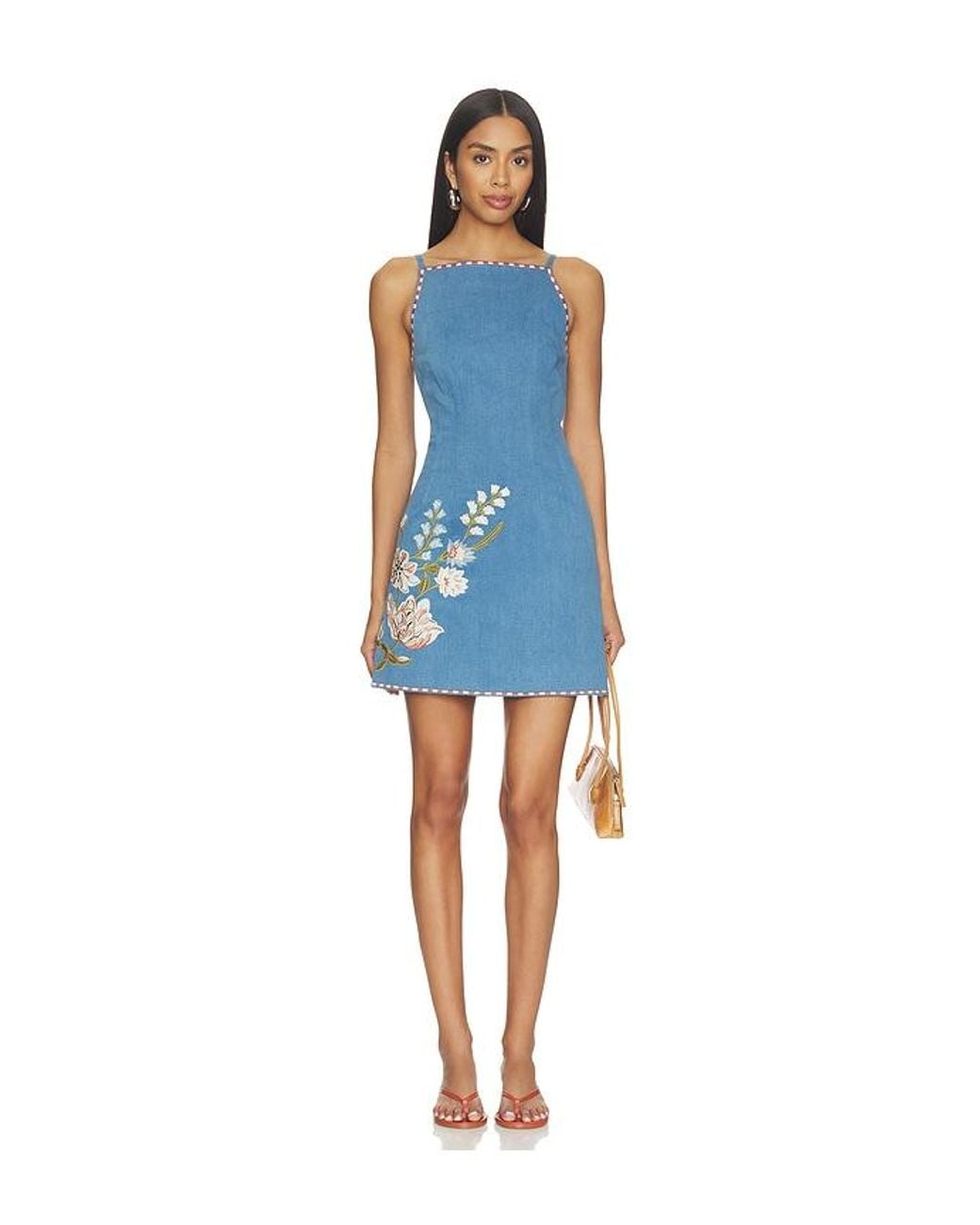Veronica Beard Blue Chester Dress