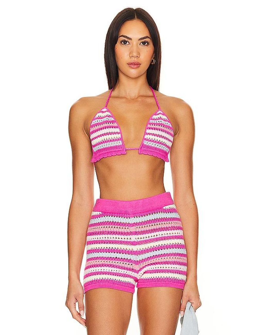 Lovers + Friends Red Lucia Crochet Bra