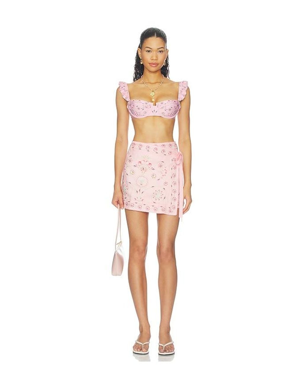 Agua Bendita Pink Luna Mini Sarong
