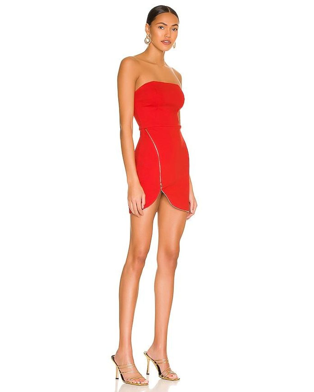 Vestido Nylah En Color Rojo Talla (También En Xs) superdown de color Red