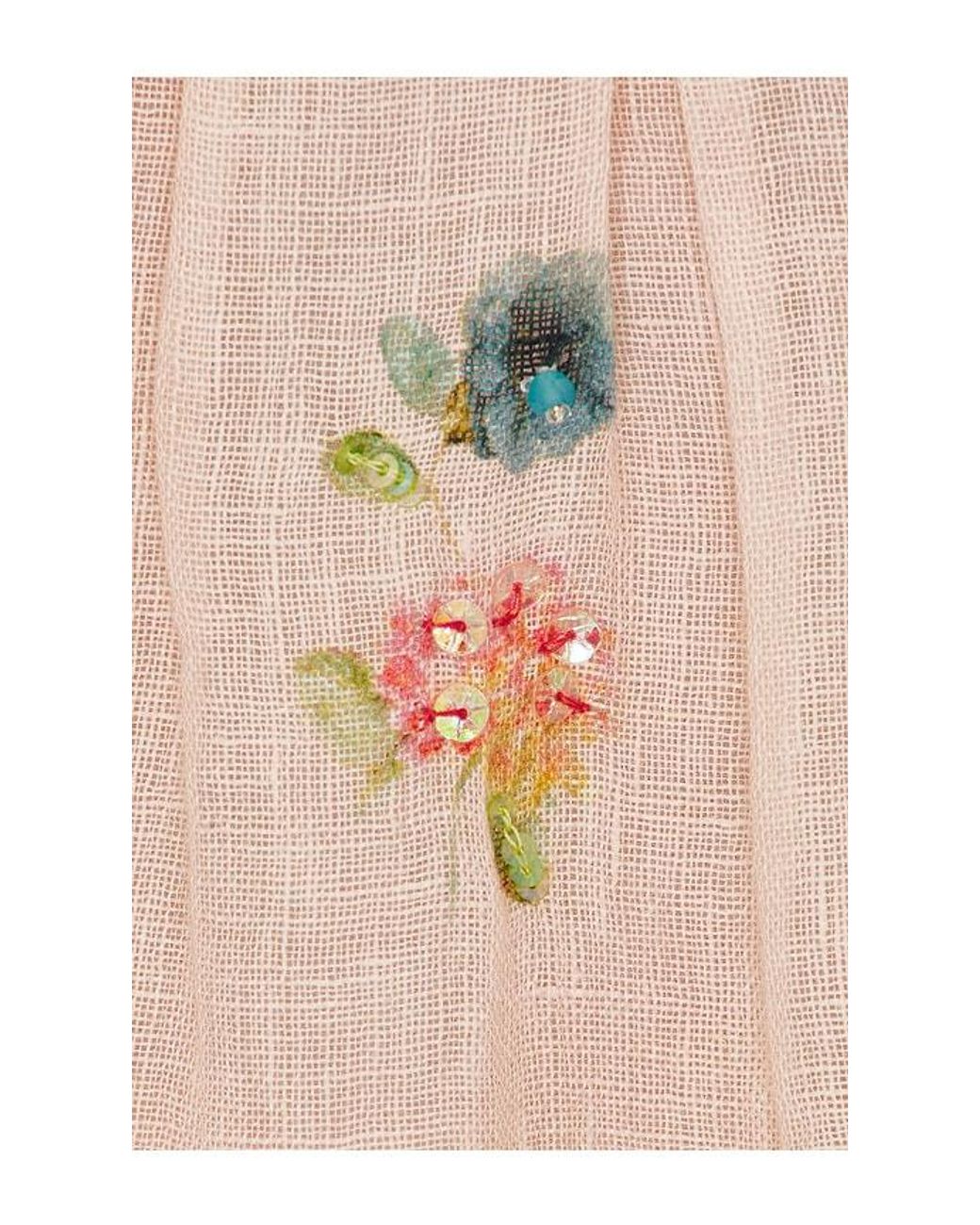 La Fuori White Garden Gala Tier Dress