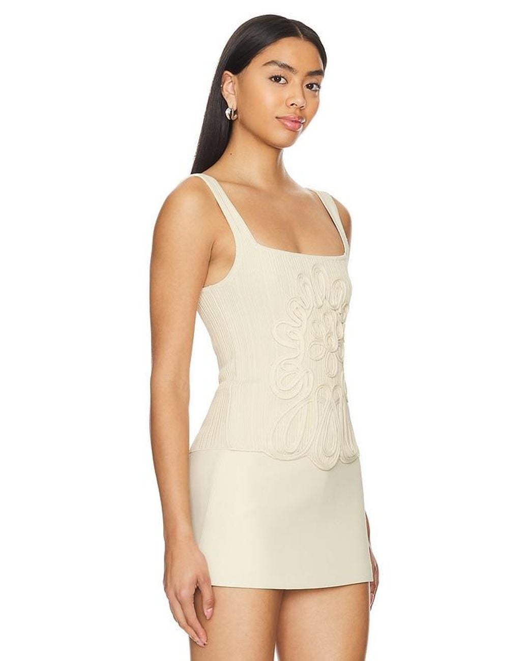 MAJORELLE Natural Maelis Top