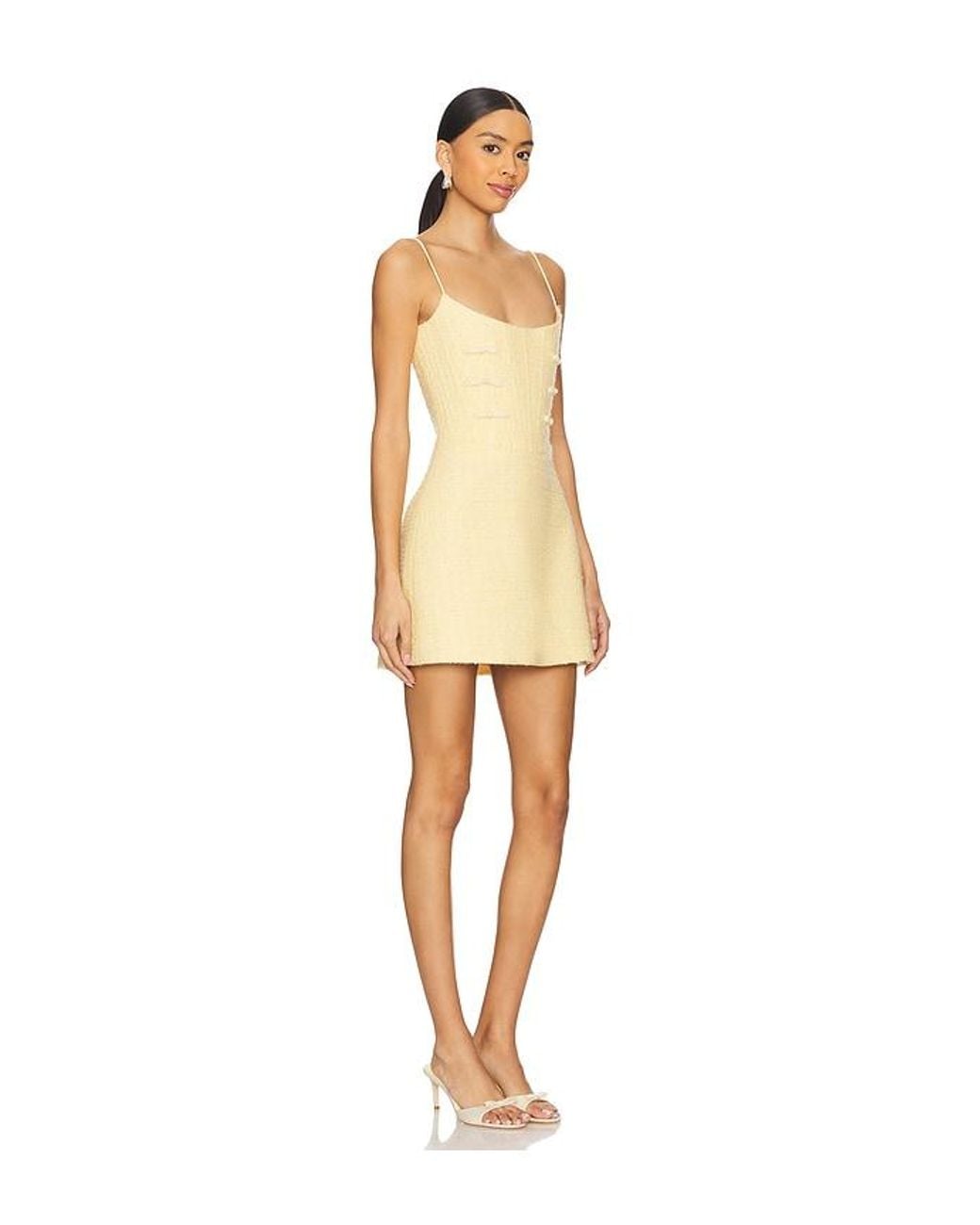 SAU LEE Natural Andi Tweed Dress
