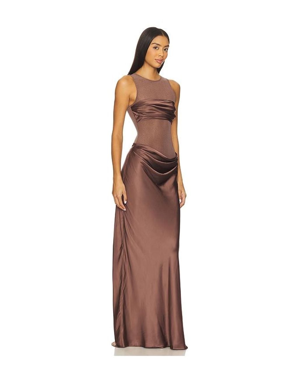 Nbd Brown Fiza Maxi Dress