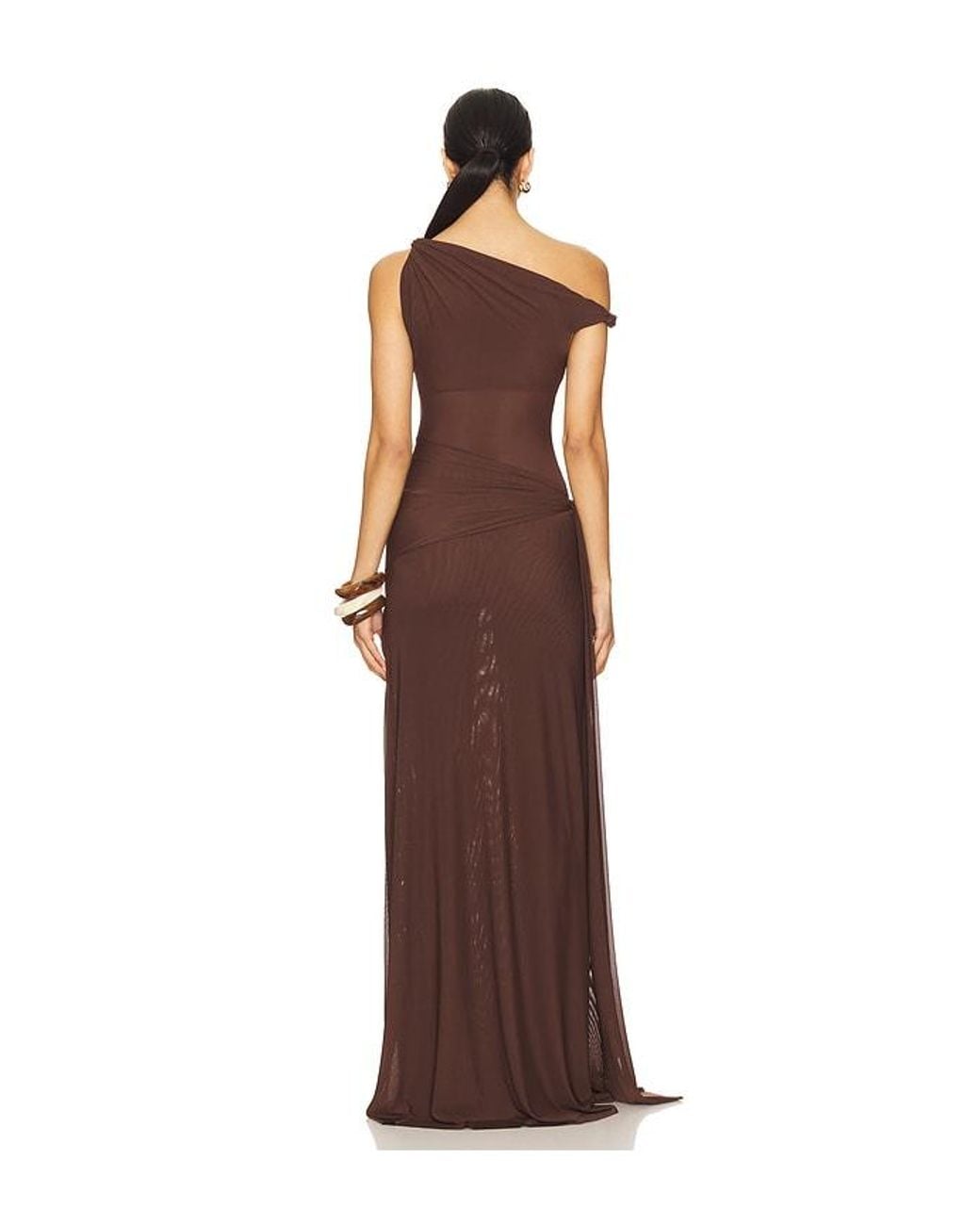 Misha Brown Sisal Maxi Dress