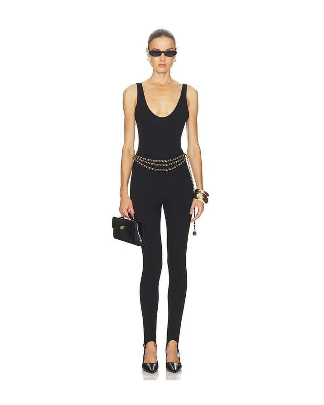 ALL THE WAYS Black Carrie Bodysuit