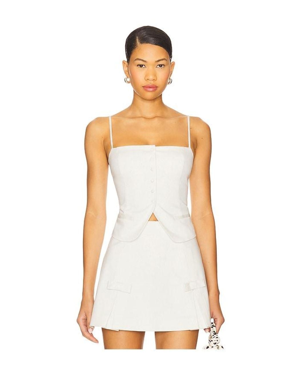 MAJORELLE White Ciera Top