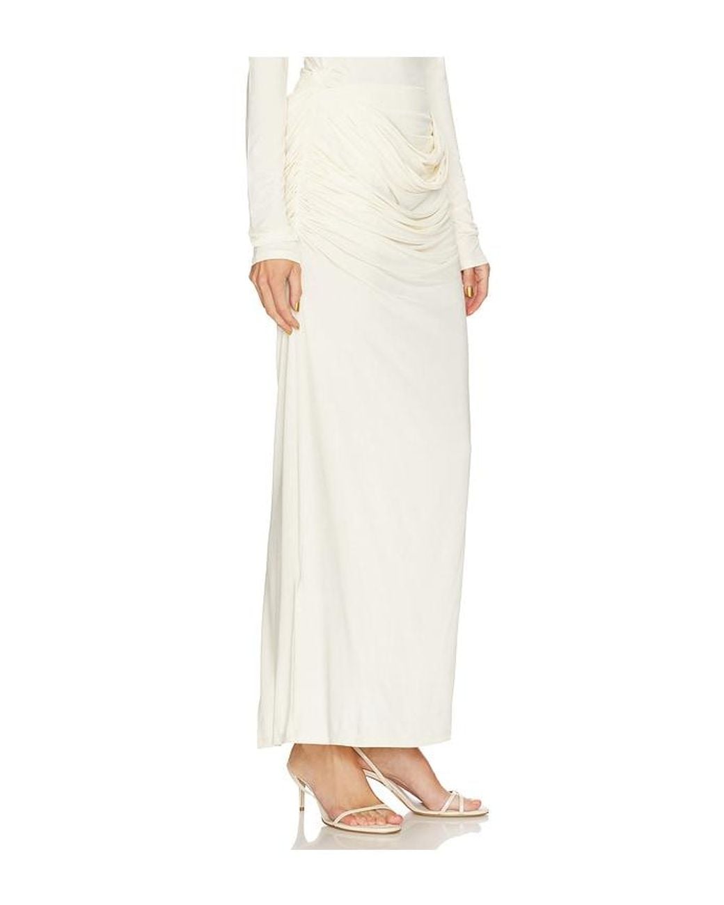 Paris Georgia White Raffy Skirt