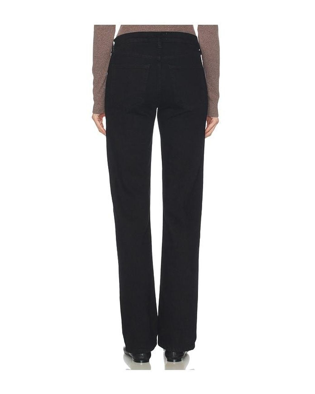 Agolde Black Gerade Low Rise Slim