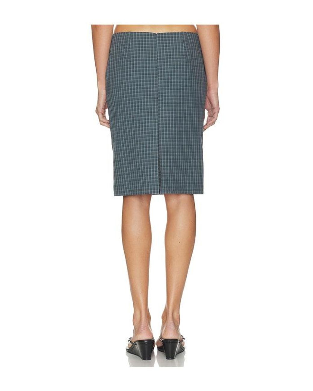 Lioness Blue Play On Midi Skirt