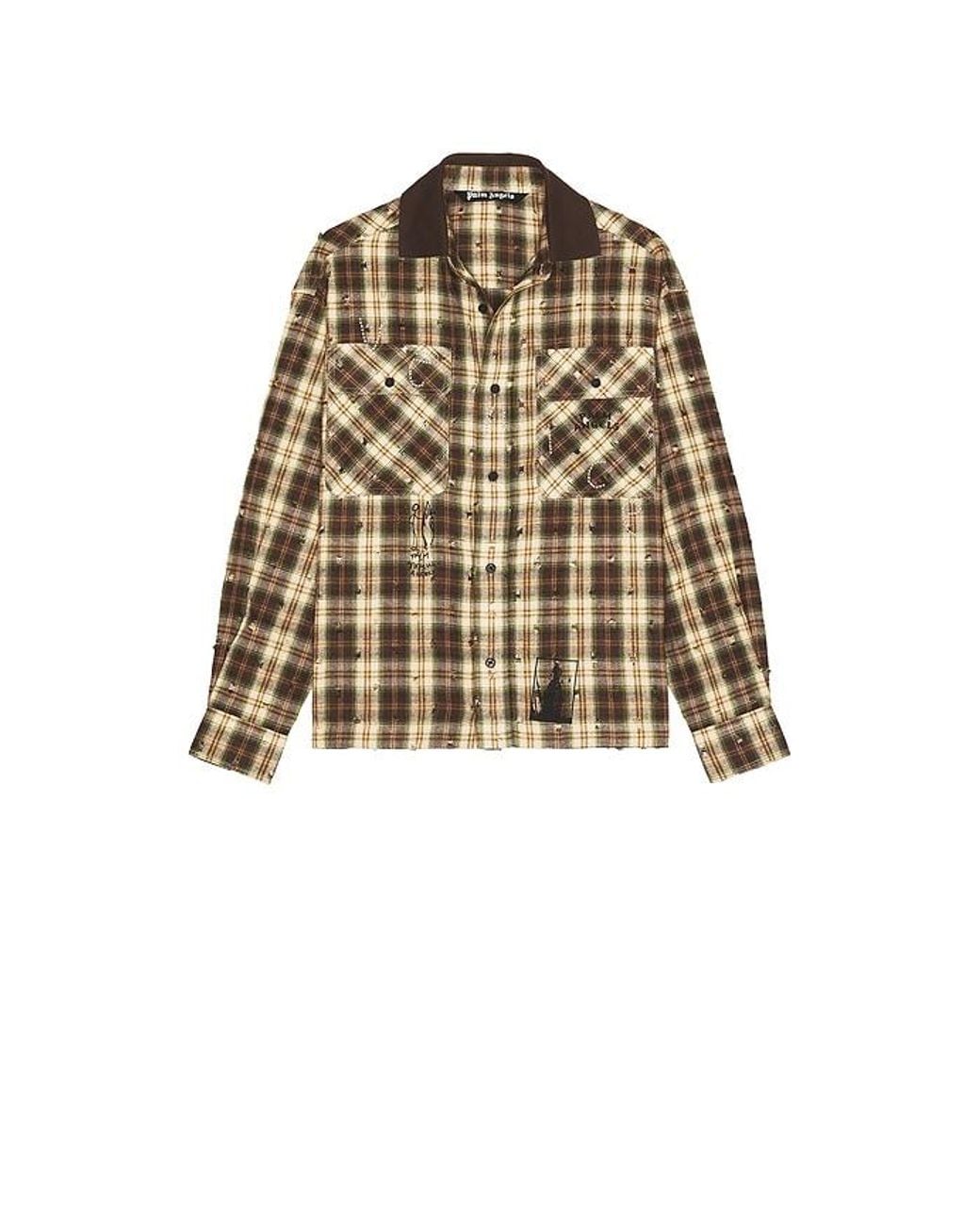 Palm Angels Multicolor Surfer Dream Check Loose Shirt for men